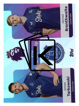 fotbalová kartička 2025-26 Topps  Premier League - Pro Partnership 369 James Tarkowski-Jarrad Branthwaite (Everton)