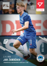 fotbalová kartička 2023-24 SportZoo Fortuna Liga Live L-04 Jan Žambůrek FC Slovan Liberec RC /48