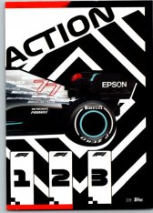 2021 Topps Formule 1 Turbo Attax 18 Power Action Car Mercedes