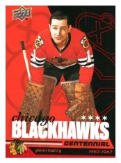 2025-26 Upper Deck Centennial Chicago Blackhawks 68 Glenn Hall
