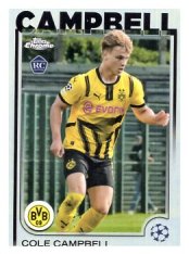 fotbalová kartička 2024-25 Topps Chrome Refractor 191 - Cole Campbell RC