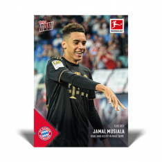 Fotbalová kartička Topps Now 2021-22 Bundesliga 23 Jamal Musiala FC Bayern Munchen