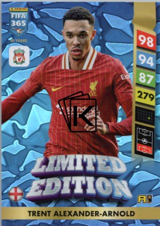 Limitovaná kartička Panini FIFA 365 2025 Adrenalyn XL Trent Alexandr Arnold Liverpool