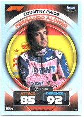 2022 Topps Formule 1 Turbo Attax F1 Country Pride 358 Fernando Alonso (Alpine)