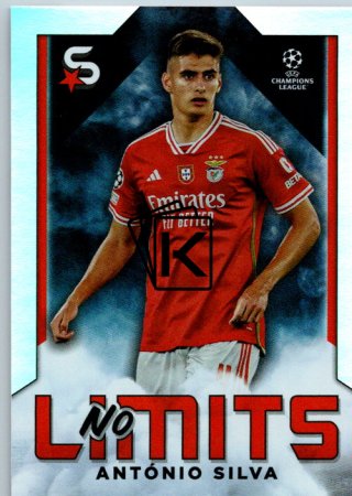 Fotbalová kartička 2023-24 Topps Superstars UEFA Club Competitions No Limits NL-17 António Silva (SL Benfica)