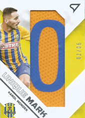 2020-21 SportZoo Fortuna Liga Unique  Mark UM27 Karol Mondek Letter O 2/6 SFC Opava