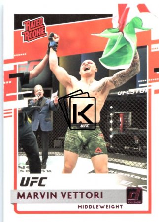 2021 Panini Chronicles UFC Donruss Rated Rookie 21 Marvin Vettori Pink Parallel