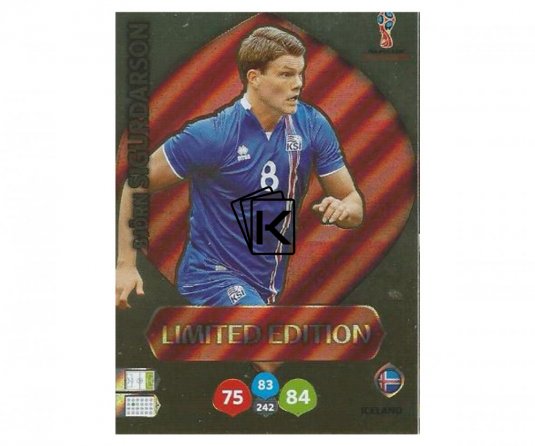 Fotbalová kartička Panini Adrenalynl XL World Cup Russia 2018 Limited Edition Bjorn Siguradarson