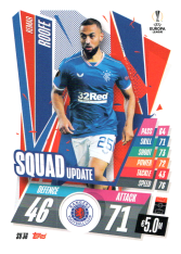 fotbalová kartička 2020-21 Topps Match Attax Champions League Extra Squad Update SU36 Kemar Roofe Rangers