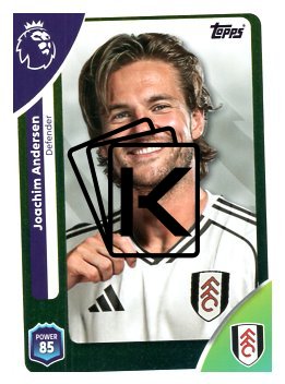 fotbalová kartička 2025-26 Topps  Premier League 148 Joachim Andersen (Fulham)