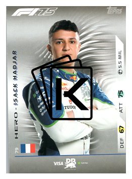 2025 Topps Turbo Attax F1 VCARB  79	Isack Hadjar