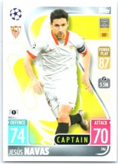 fotbalová kartička 2021-22 Topps Match Attax UEFA Champions 246 Jesus Navas Captain Sevilla FC