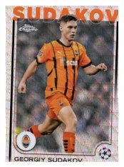fotbalová kartička 2024-25 Topps Chrome parallel 119 - Georgiy Sudakov