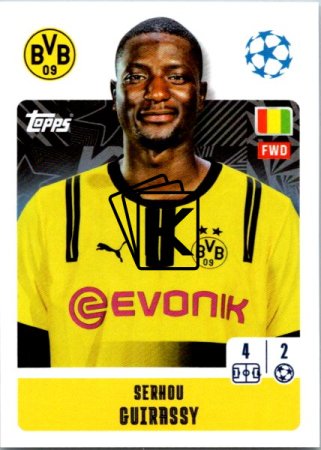 2024-25 Topps Champions League 133 Serhou Guirassy (Borussia Dortmund)
