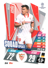 fotbalová kartička 2020-21 Topps Match Attax Champions League Extra Squad Update SU46.  Marcos Acuña (Sevilla FC)