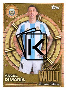 fotbalová kartička 2026 Topps Gold Vault Limited Edition GV-10 Ángel Di María (Argentina)