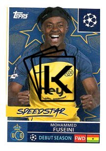 2025-26 Topps Champions League  Union SG 463 Mohammed Fuseini