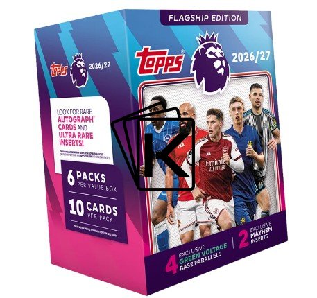 2026-27 Topps Premier League Flaghsip Blaster Box