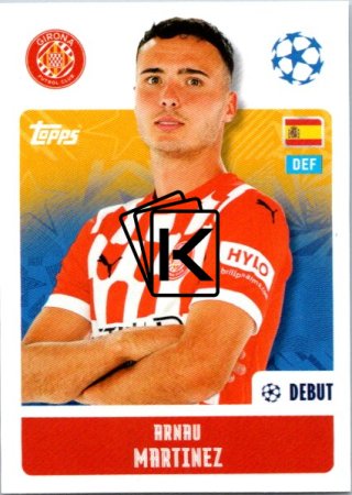 2024-25 Topps Champions League 223 Arnau Martínez (Girona FC)