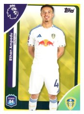 fotbalová kartička 2025-26 Topps  Premier League 330 Ethan Ampadu (Leeds United)-PARALLEL Yellow