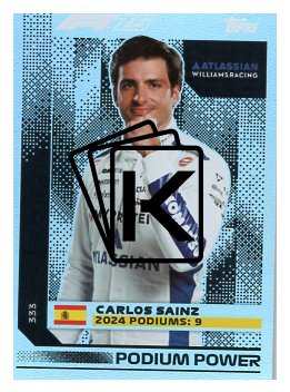 2025 Topps Turbo Attax F1 Williams Racing Podium Power  333 Carlos Sainz