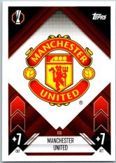 fotbalová kartička 2024-25 Topps Match Attax UEFA Club Competitions  100 Team Badge (Manchester United)