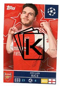 2025-26 Topps Champions League Arsenal FC 65 Declan Rice