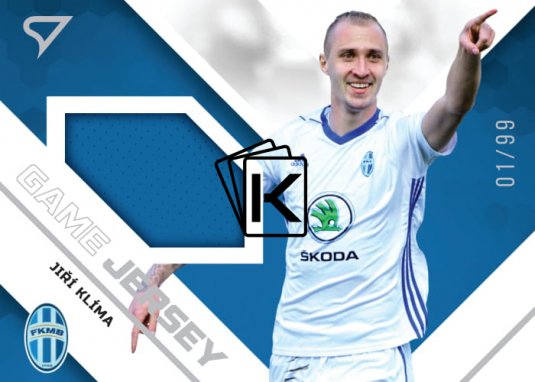 fotbalová kartička SportZoo 2020-21 Fortuna Liga Serie 2 Game Jersey GJ38 Jiří Klíma FK Mladá Boleslav