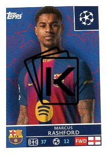 2025-26 Topps Champions League FC Barcelona 195 Marcus Rashford