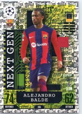 Fotbalová kartička 2023-24 Topps Match Attax UEFA Club Competitions Next Gen 395 Alejandro Balde	FC Barcelona