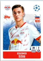 2024-25 Topps Champions League 318 Benjamin Šeško (RB Leipzig)