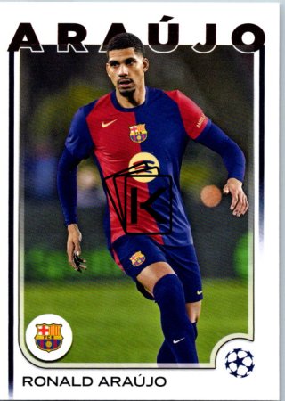 fotbalová kartička 2024-25 Topps UEFA Club Competitions Flagship 24 Ronald Araújo FC Barcelona