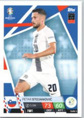 fotbalová karta Topps Match Attax EURO 2024 SVN3 Petar Stojanović (Slovenia)