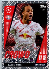 Fotbalová kartička 2024-25 Topps Match Attax EXTRA UEFA Club Competitions Crowd Connection 230 Xavi Simons (RB Leipzig)
