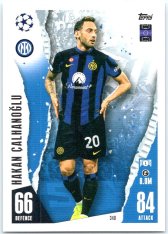 Fotbalová kartička 2023-24 Topps Match Attax UEFA Club Competitions 340 Hakan Çalhanoğlu FC Inter Milan