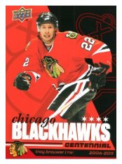 2025-26 Upper Deck Centennial Chicago Blackhawks 43 Troy Brouwer