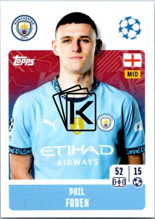 2024-25 Topps Champions League 280 Phil Foden (Manchester City)