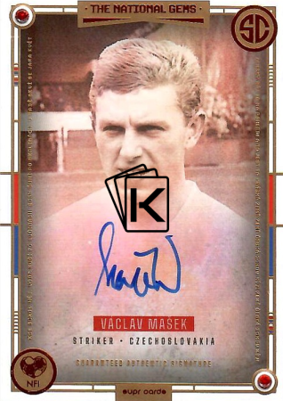 podepsaná karta 2025 Supr Cards Liga 100 N-MAV Václav Mašek ČSSR /11