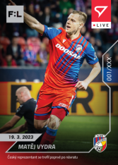 fotbalová kartička SportZoo 2022-23 Live L-085 Matěj Vydra FC Viktoria Plzeň /51