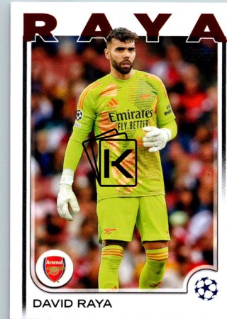fotbalová kartička 2024-25 Topps UEFA Club Competitions Flagship 154 David Raya Arsenal FC