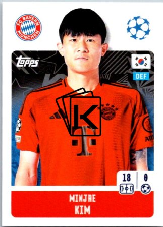 2024-25 Topps Champions League 175 Min-Jae Kim (FC Bayern München)