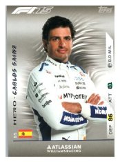 2025 Topps Turbo Attax F1 Williams Racing  85	Carlos Sainz
