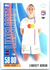 2023-24 Topps Match Attax EXTRA UEFA Club Competition UWCL Limelight 172 Lindsey Horan Olympique Lyon