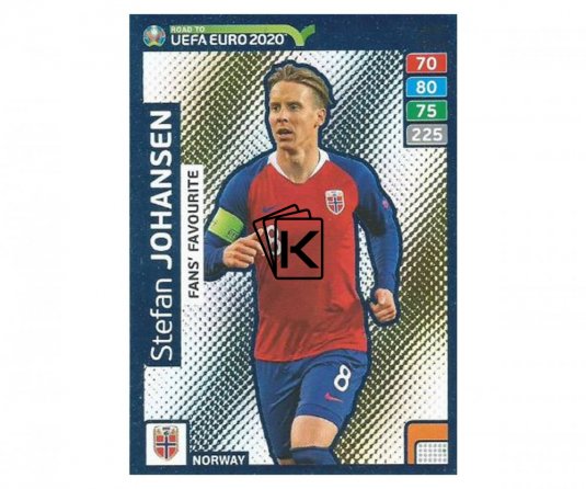 Fotbalová kartička Panini Adrenalyn XL Road to EURO 2020 -  Fans Favourite -Stefan Johansen - 263