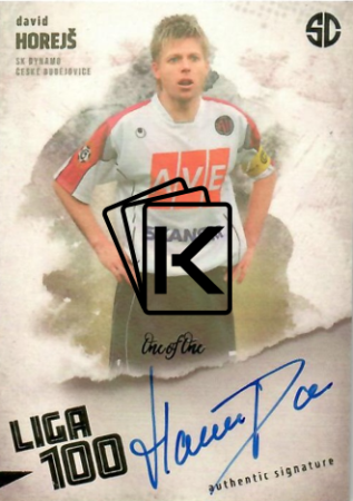 podepsaná karta 2025 Supr Cards Liga 100 HO-DA David Horejš SK Dynamo České Budějovice 1of1