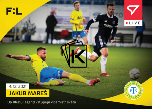 fotbalová kartička SportZoo 2021-22 Live L-075 Jakub Mareš FK Teplice