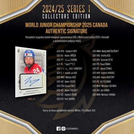 2024 25 Legendary Cards Český Hokej - Series 1 Collectors Edition Box