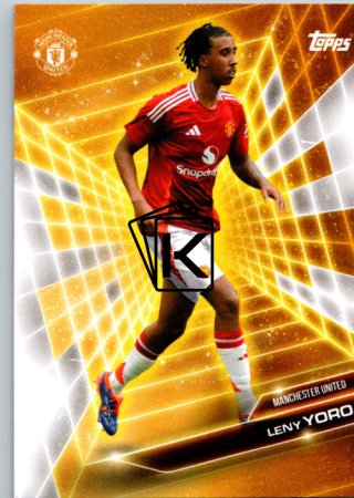 fotbalová kartička 2024-25 Topps Manchester United Fan Set Golden Future GF-5 Leny Yoro