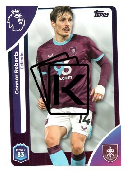 fotbalová kartička 2025-26 Topps  Premier League 311 Connor Roberts (Burnley)