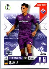 Fotbalová kartička 2024-25 Topps Match Attax EXTRA UEFA Club Competitions Squad Update 40.  Lucas Martínez Quarta (ACF Fiorentina)